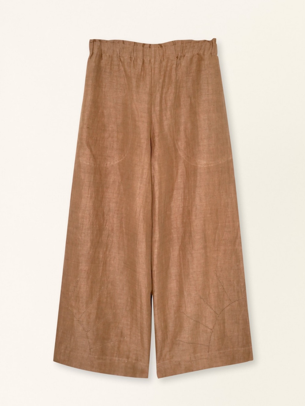 Mirth Pant in Brownie Linen, boho, quiet luxury, trending, old money, cotton